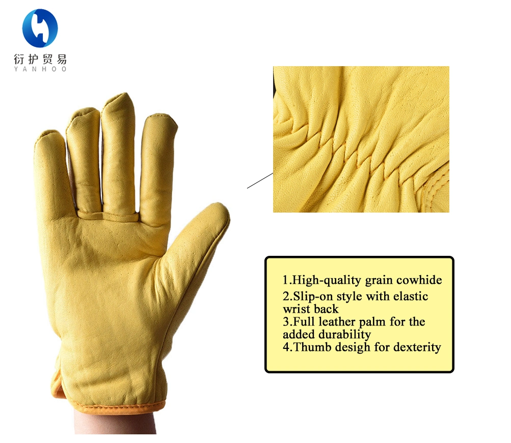 Factory Price Leather Glove Work Welding Safety Sheepskin Leather Glove
