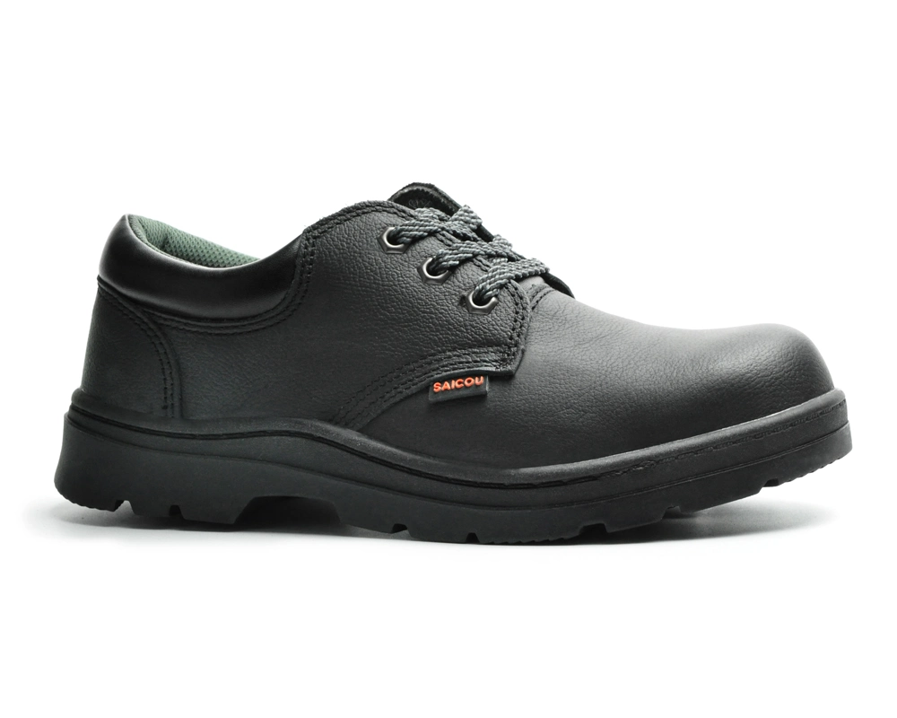 Low Cut for Industrial with Construction Smooth Leather Safety Shoes Sc-8821b