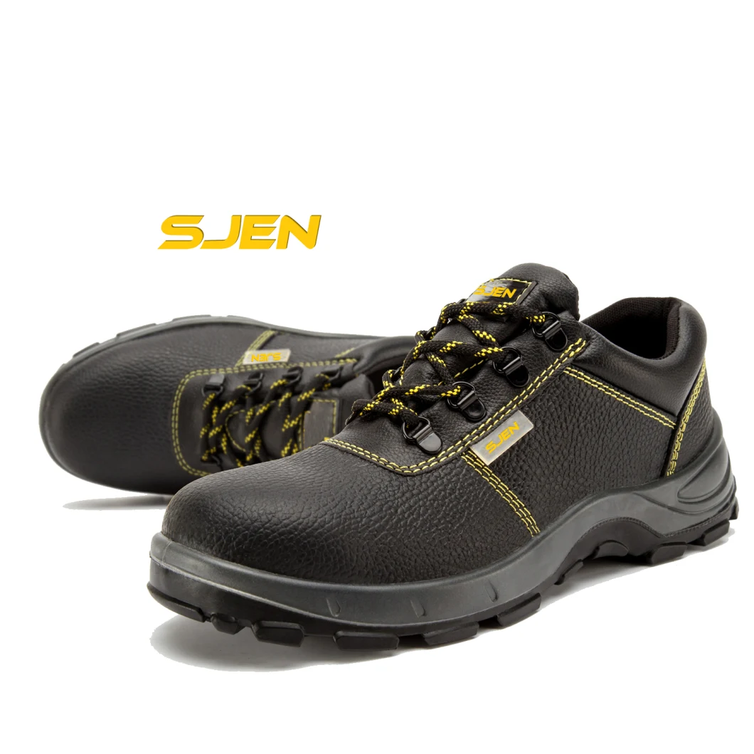 Ssa003 in Stock Outdoor Low Cut Stylish Safety Shoes with Genuine Leather Upper Safety Shoes