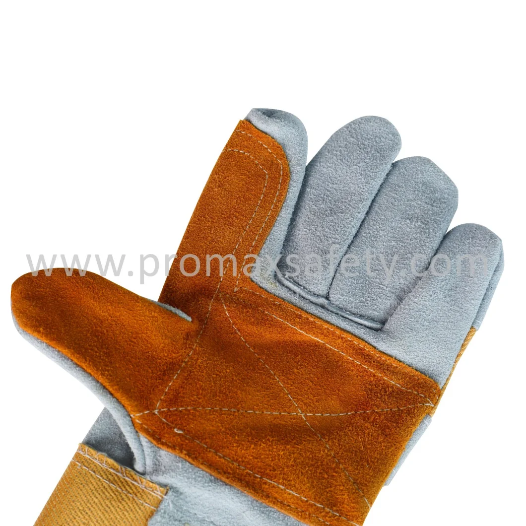 Double Palm Anti Abrasion Welding Gloves Working Rigger Gloves Cow Leather Gloves Work Labor Gloves