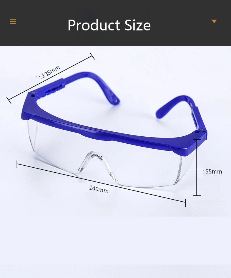 Cheap Labor Work Anti Impact Telescopic Legs Goggles Grinding Against Welding Eye Protection Glasses Acid-Base Goggles