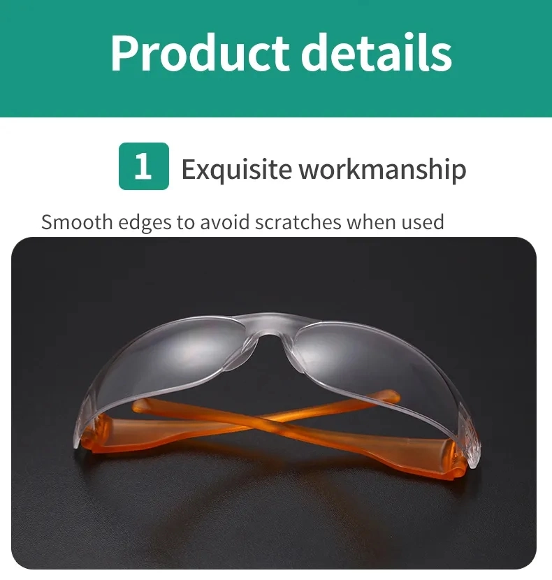 Manufacture Protective Dust-Proof Double-Sided Anti-Fog Goggles