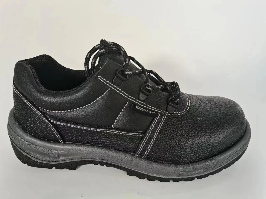 Low Cut Cow Leather Factory Price Black Color for Wen Safety Shoes