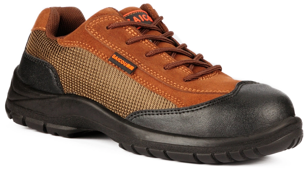 New Stylish Leather Low Cut Men Safety Work Shoes