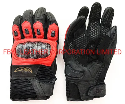 High quality Genuine Leather Motorcycle Riding Gloves (JYG-HY2219)