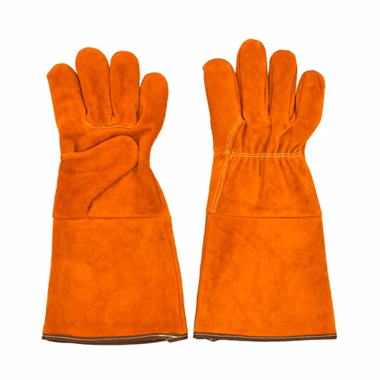 FDA Certification Sheepskin Leather Highly Breathable Welding Working Gloves