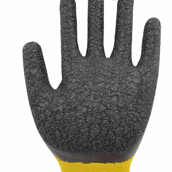 High Quality 13G Nylon Liner 13G Chenille Inside Warm Latex Garden Working Hand Gloves