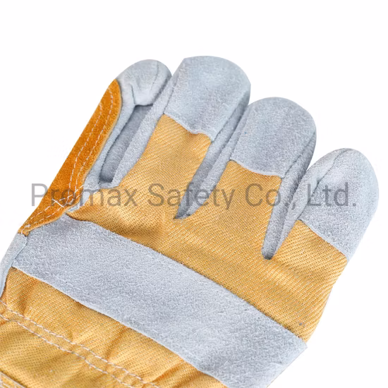 Double Palm Anti Abrasion Welding Gloves Working Rigger Gloves Cow Leather Gloves Work Labor Gloves